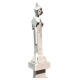 Collection of 3 Ceramic and Wood Decorative Sculptures