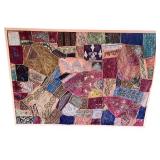 Handcrafted Embroidered Textile Wall Art