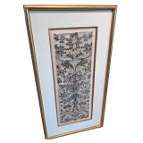 Framed Pair of Chinese Embroidered Sleeve Bands
