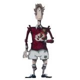 Framed Artwork of Football Player by Sig Johnsen