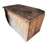 Large Wooden Storage Cabinet with Lock