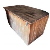 Large Wooden Storage Cabinet with Lock
