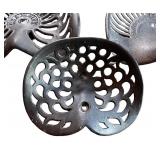 Set of 6 Vintage Cast-Iron Tractor Seats