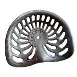 Set of 6 Vintage Cast-Iron Tractor Seats