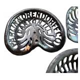 Set of 6 Vintage Cast-Iron Tractor Seats