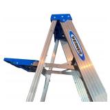 Werner 8 ft Aluminum Step Ladder 250 lbs Load Capacity