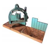 Vintage Workbench with Wood Vice and Angle Cutting Guide