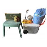Outdoor Camping and Patio Collection with Coleman Cooler, AeroBed, and Decorations
