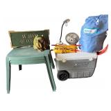 Outdoor Camping and Patio Collection with Coleman Cooler, AeroBed, and Decorations