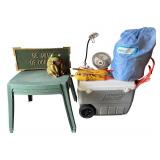 Outdoor Camping and Patio Collection with Coleman Cooler, AeroBed, and Decorations