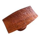 Vintage Hand-Carved Wooden Side Table