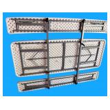 Folding Plastic Banquet Table with Steel Frame