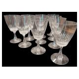 Collection of Elegant Glassware Including Stemware and Carafe