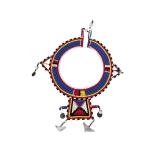 Set of 3 Maasai Beaded Collar Necklaces with Metal Accents