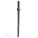 Traditional Metal Floor Lamp with Beige Shade