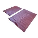 Pair of Woven Purple Rectangular Accent Rugs