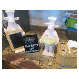 Sturdy Countertop Chef Pig statues,... Sturdy Countertop Chef Pig statues,...