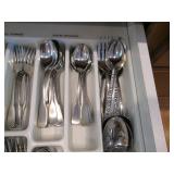 Large flatware set in divided Silve... Large flatware set in divided Silve...