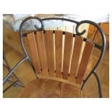 Set of 4 very sturdy wrought iron a... Set of 4 very sturdy wrought iron a...