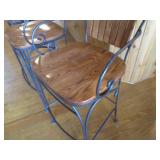 Set of 4 very sturdy wrought iron a... Set of 4 very sturdy wrought iron a...