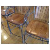 Set of 4 very sturdy wrought iron a... Set of 4 very sturdy wrought iron a...