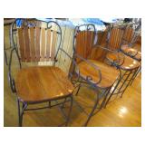 Set of 4 very sturdy wrought iron a... Set of 4 very sturdy wrought iron a...
