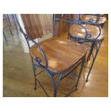 Set of 4 very sturdy wrought iron a... Set of 4 very sturdy wrought iron a...