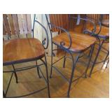 Set of 4 very sturdy wrought iron a... Set of 4 very sturdy wrought iron a...