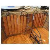 Set of 4 very sturdy wrought iron a... Set of 4 very sturdy wrought iron a...
