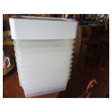 Stack of 15qt Sterlite storage cont... Stack of 15qt Sterlite storage cont...