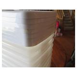 Stack of 15qt Sterlite storage cont... Stack of 15qt Sterlite storage cont...