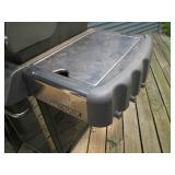 Stainless steel Weber gas grill sea... Stainless steel Weber gas grill sea...