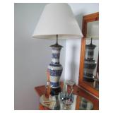 Decorative blue and white floral va... Decorative blue and white floral va...