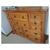 Very Heavy wood 12-drawer dresser w... Very Heavy wood 12-drawer dresser w...