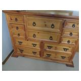 Very Heavy wood 12-drawer dresser w... Very Heavy wood 12-drawer dresser w...