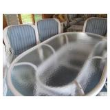 White wicker rattan swivel patio ch... White wicker rattan swivel patio ch...