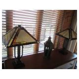 Gorgeous heavy Metal table lamp pai... Gorgeous heavy Metal table lamp pai...