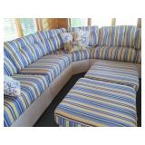 White wicker rattan sectional sofa,... White wicker rattan sectional sofa,...