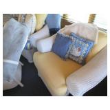 White wicker rattan sectional sofa,... White wicker rattan sectional sofa,...