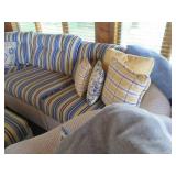 White wicker rattan sectional sofa,... White wicker rattan sectional sofa,...