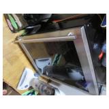 Glass door mini fridge with stainle... Glass door mini fridge with stainle...