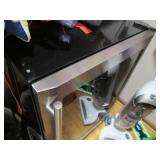 Glass door mini fridge with stainle... Glass door mini fridge with stainle...