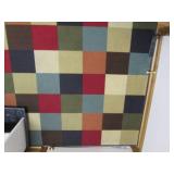 Multi-color square 5x7ft area rug w... Multi-color square 5x7ft area rug w...