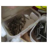 Lot of assorted hardware and contai... Lot of assorted hardware and contai...