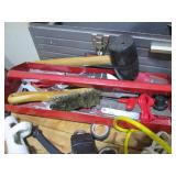 Metal Craftsman toolbox with lift o... Metal Craftsman toolbox with lift o...
