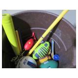 Rubbermaid style trash can with bat... Rubbermaid style trash can with bat...