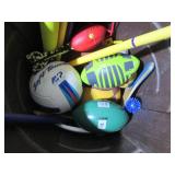 Rubbermaid style trash can with bat... Rubbermaid style trash can with bat...