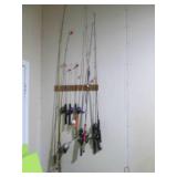 Lot of assorted fishing poles... Lot of assorted fishing poles...