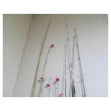 Lot of assorted fishing poles... Lot of assorted fishing poles...