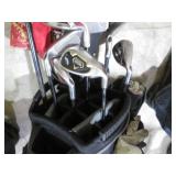 MacGregor golf bag with misc golf c... MacGregor golf bag with misc golf c...